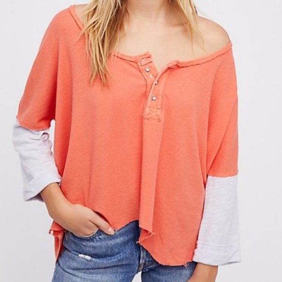 Free People Tops - Free People Star Henley Top
